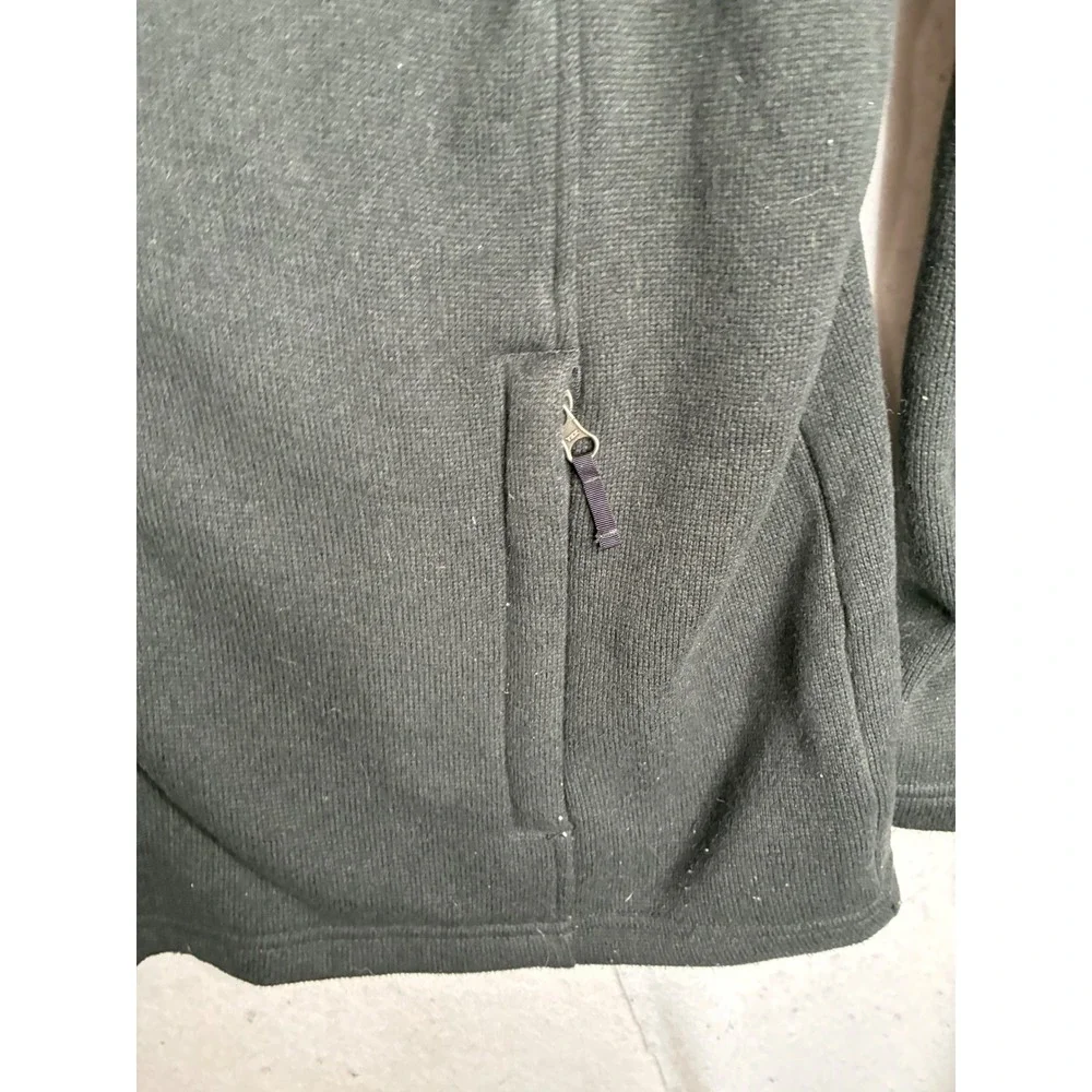 The North Face Mens Black Full Zip Sherpa Lined Fleece Jacket XXL 721509‎